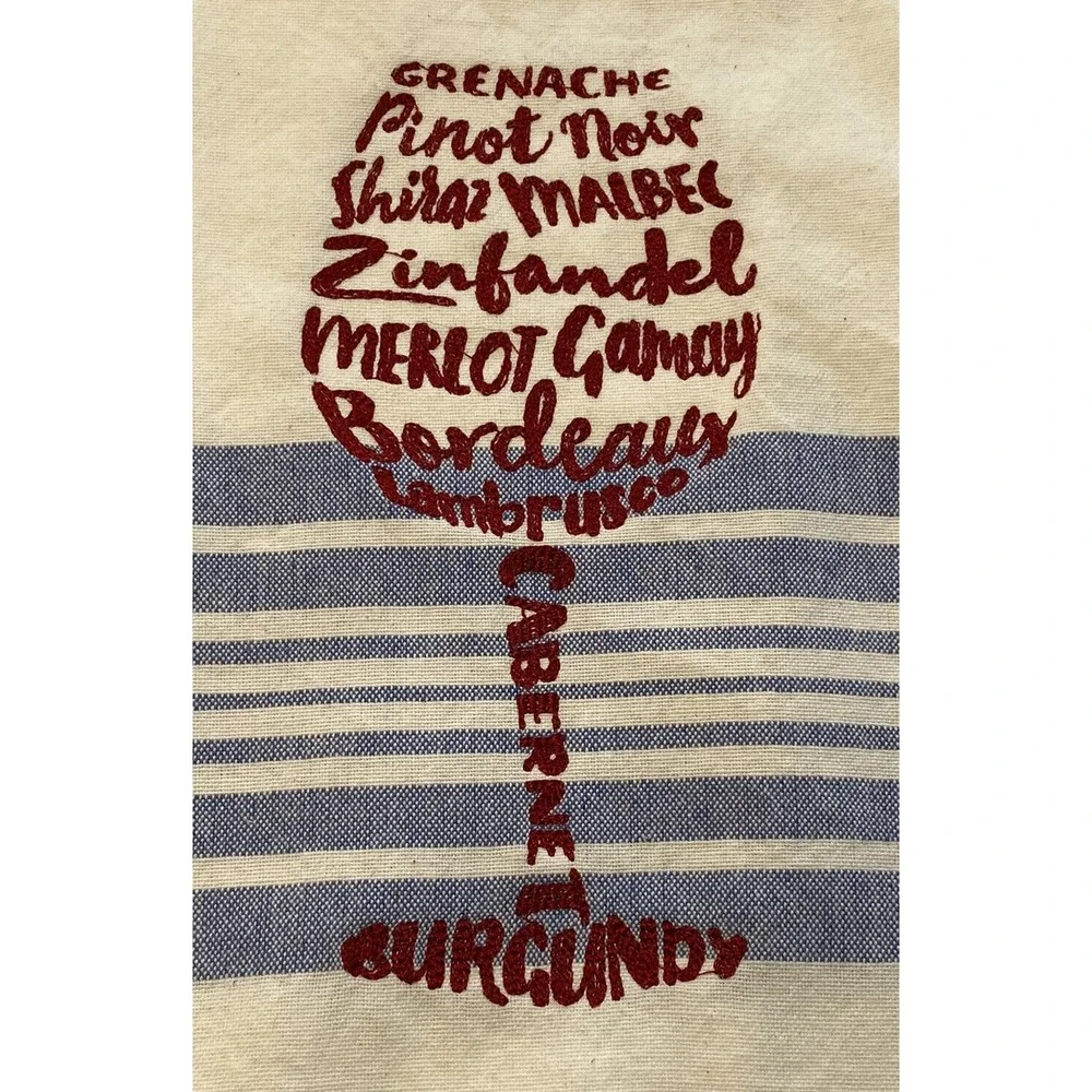 Beachable Wine Towels Set Funny Coastal Cottagecore Kitchen Bar Gift Decor